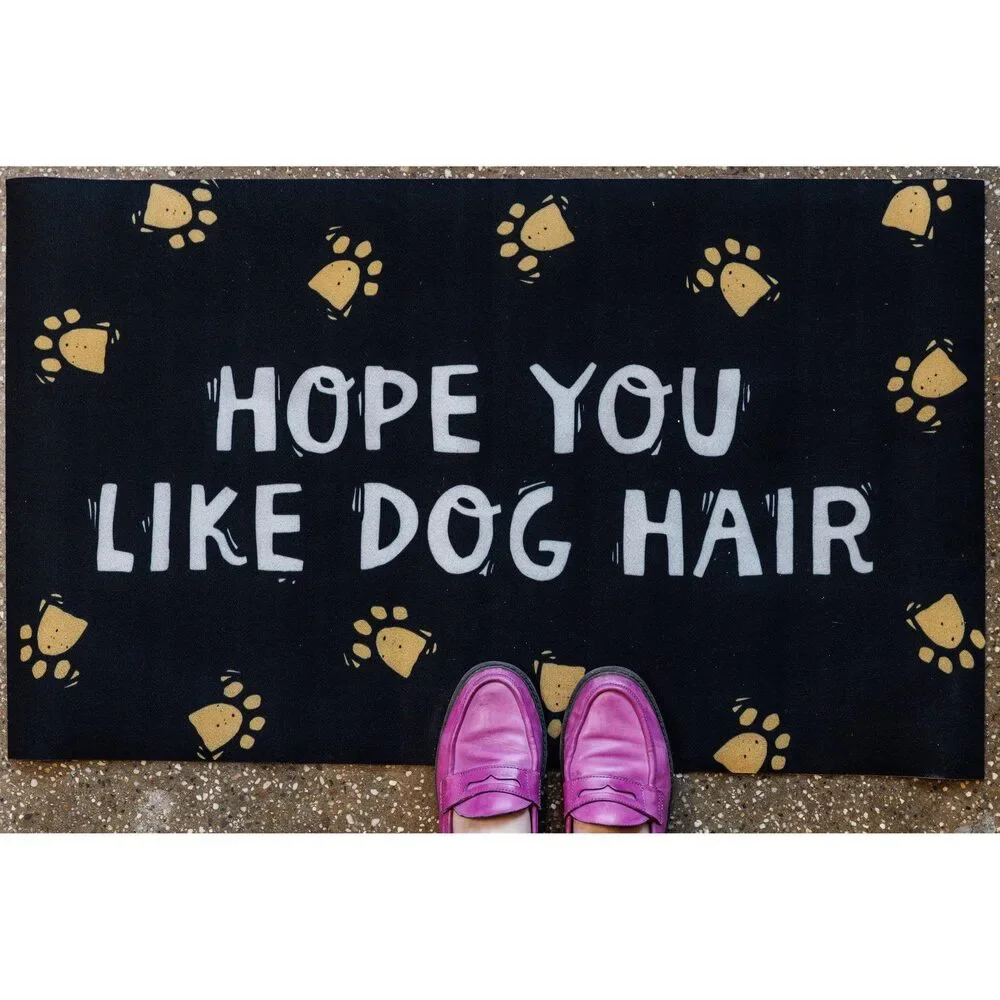 Set of 2 Hope You Like Dog Hair Indoor/Outdoor Rug | 34